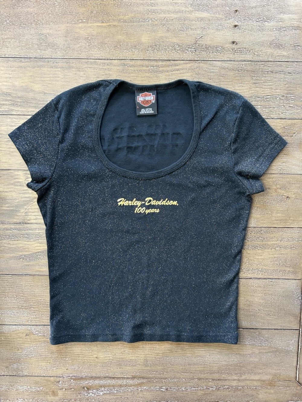 Harley-Davidson 100 Years Baby Tee | 2003 Milwaukee Anniversary | Y2K
